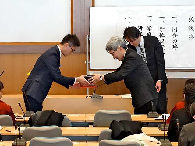 修了式の様子
