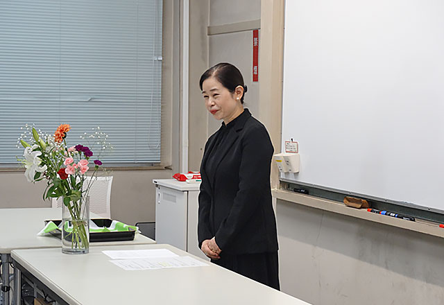 2023年度前期修了式 学府長